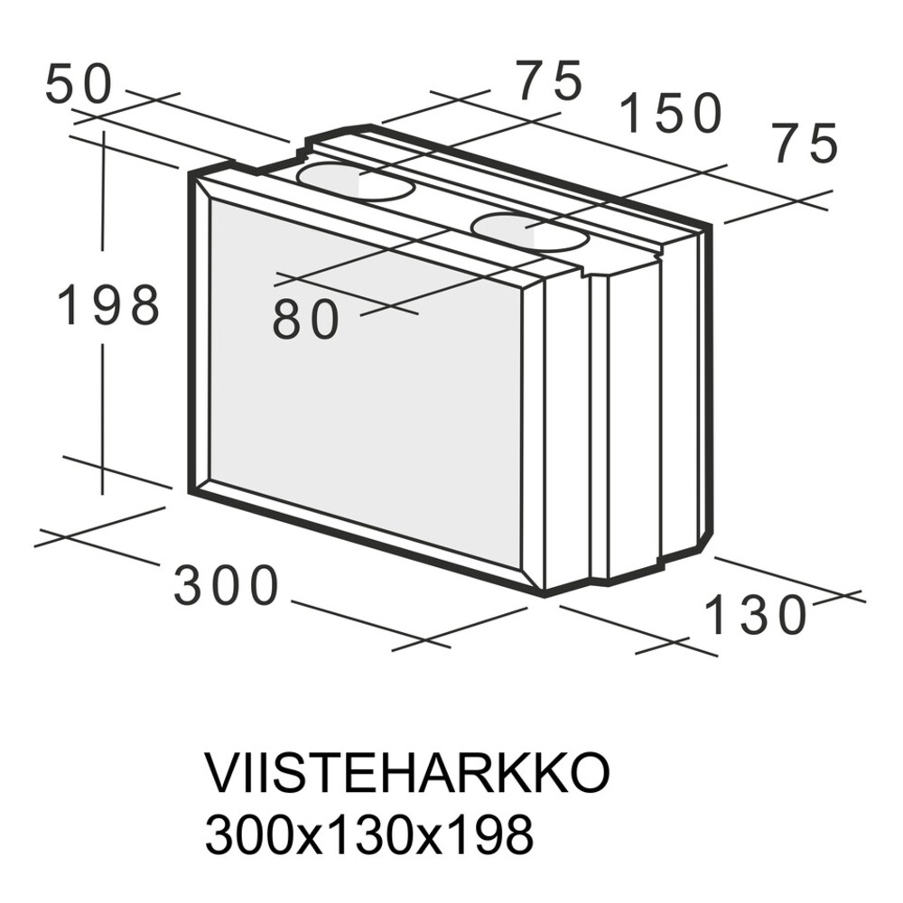Kahi-Viisteharkko-300x130x198-1kpl.jpg Kahi Viisteharkko 300x130x198, 1 kpl